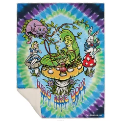 Best All Mad Here Fleece Throw Blanket Light Fantasy