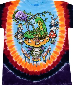 Best All Mad Here Tie-Dye T-Shirt T-Shirt | Light Fantasy