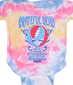 New American Music Hall Spiral Tie-Dye Onesie Kids Onesies | Grateful Dead
