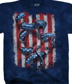 New American Serpent Tie-Dye T-Shirt T-Shirt | American Wildlife
