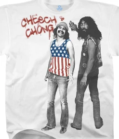 Sale American Stoners White Athletic T-Shirt Athletic T-Shirt | Cheech And Chong