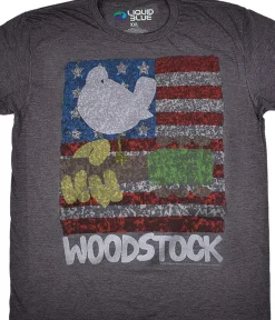 New American Woodstock Dark Heather Poly-Cotton T-Shirt Poly-Cotton T-Shirt | Woodstock