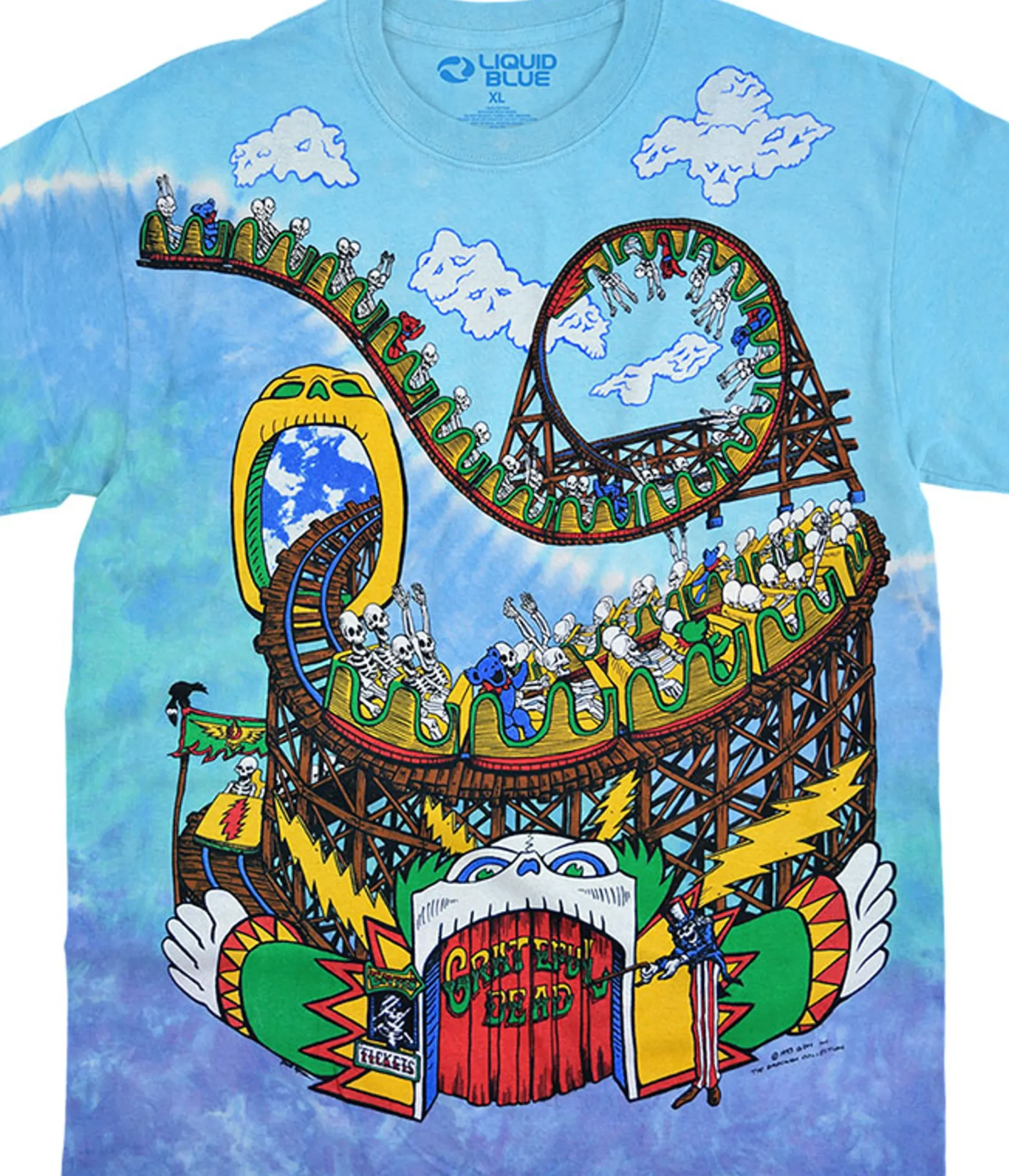 Best Amusement Park Tie-Dye T-Shirt T-Shirt | Grateful Dead