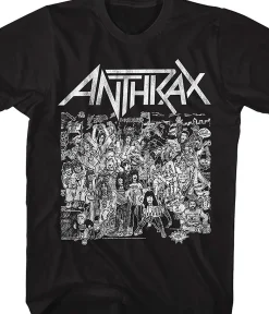 Fashion Anthrax No Frills Tan T-Shirt T-Shirt | Anthrax
