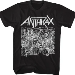 Fashion Anthrax No Frills Tan T-Shirt T-Shirt | Anthrax