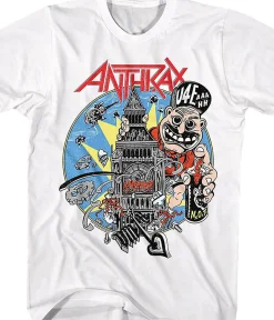New Anthrax U4EAAH Grey T-Shirt T-Shirt | Anthrax