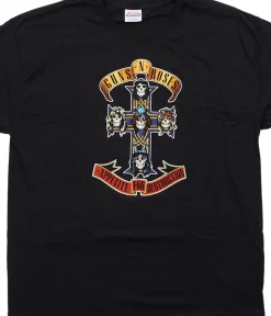 Outlet Appetite For Destruction Black T-Shirt T-Shirt | Guns N Roses