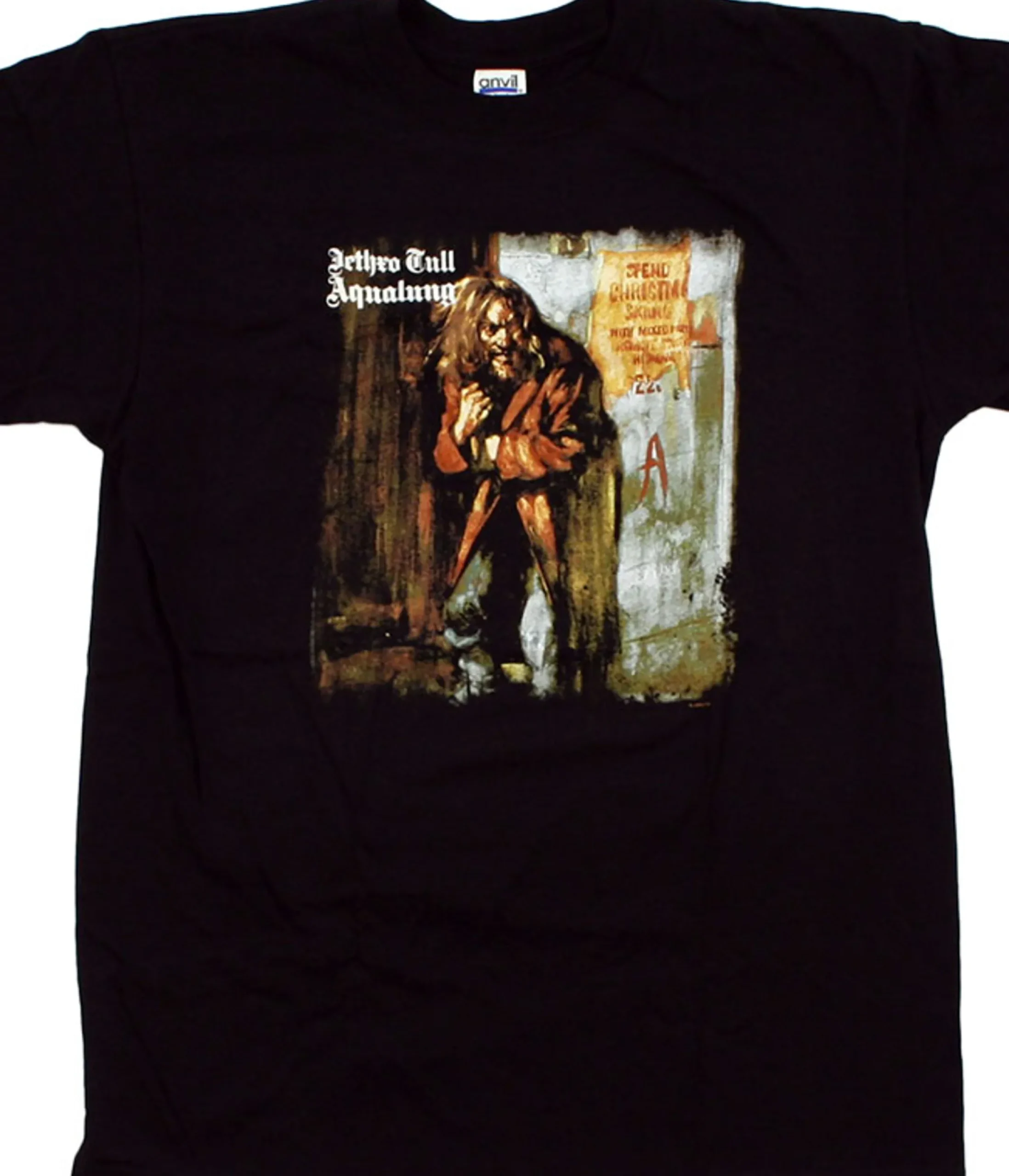 Clearance Aqua Lung Black T-Shirt T-Shirt | Jethro Tull