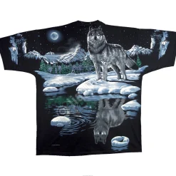 Outlet Arctic Wolf Black T-Shirt T-Shirt | American Wildlife