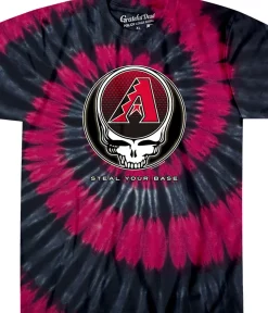 Outlet Arizona Diamondbacks Steal Your Base Tie-Dye T-Shirt T-Shirt | Arizona Diamondbacks