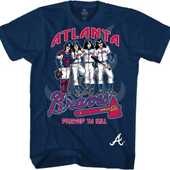 Online Atlanta Braves Dressed to Kill Navy T-Shirt T-Shirt | Atlanta Braves