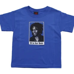 Hot B Is For Bob Toddler Blue T-Shirt Kids Toddler | Rastafari Art