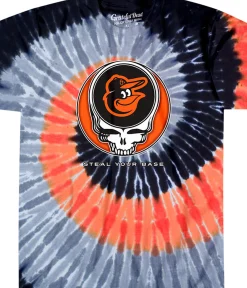 Hot Baltimore Orioles Steal Your Base Tie-Dye T-Shirt T-Shirt | Baltimore Orioles