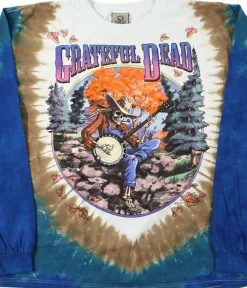 Clearance Banjo Tie-Dye Long Sleeve T-Shirt Long Sleeve | Grateful Dead