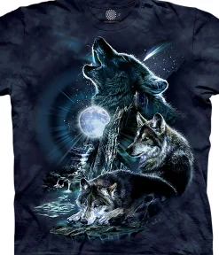 Best Bark At The Moon Classic Cotton T-Shirt T-Shirt | Wolf Shirt Collection