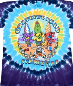 Best Beach Bear Bingo Tie-Dye T-Shirt T-Shirt | Grateful Dead