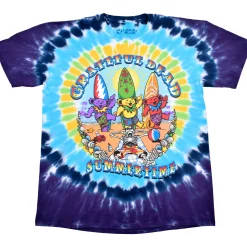 Best Beach Bear Bingo Tie-Dye T-Shirt T-Shirt | Grateful Dead