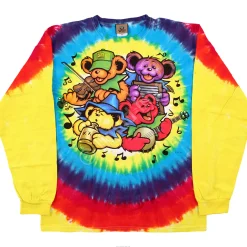 Best Bear Jamboree Tie-Dye Long Sleeve T-Shirt Long Sleeve | Grateful Dead