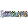 New Bears And Flowers Sticker Grateful Dead