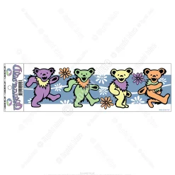 New Bears And Flowers Sticker Grateful Dead