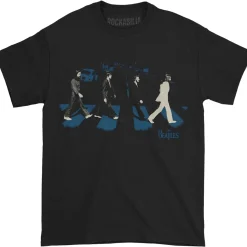 New Beatles Abbey Stride Black T-Shirt T-Shirt | Beatles