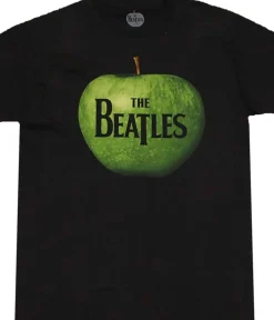 Online Beatles Apple Logo Black T-Shirt T-Shirt | Beatles