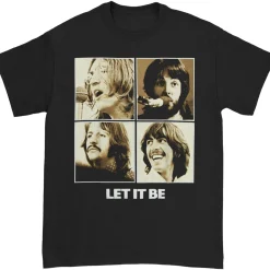New Beatles Let It Be Black T-Shirt T-Shirt | Beatles
