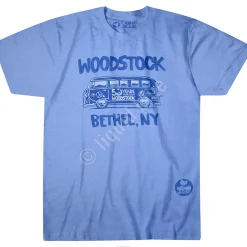 New Bethel Bus Blue Poly-Cotton T-Shirt Poly-Cotton T-Shirt | Woodstock
