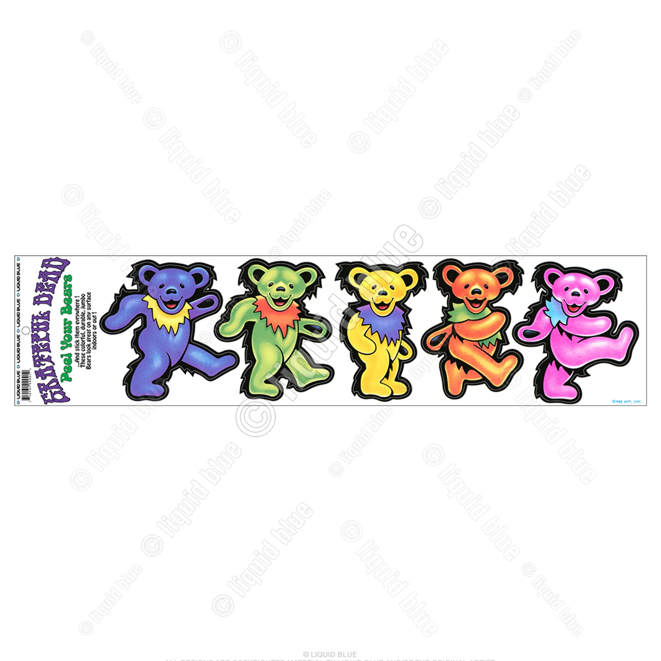 Fashion Big Bears Diecut Sticker Grateful Dead