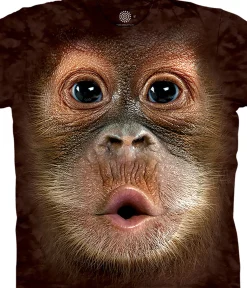 New Big Face Baby Orangutan Kids' T-Shirt Kids Youth