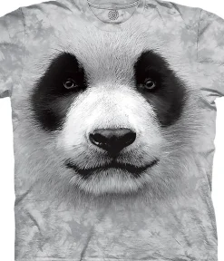 Best Big Face® Panda Classic Cotton T-Shirt T-Shirt | Wild Animals