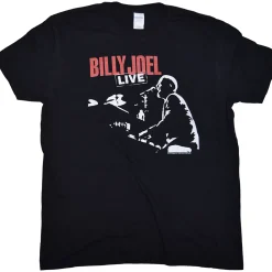 New Billy Joel 81 Tour Black T-Shirt T-Shirt | Billy Joel