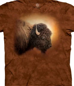 Discount Bison Sunset Classic Cotton T-Shirt T-Shirt | Wild Animals