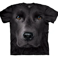 Clearance Black Lab Face Classic Cotton T-Shirt T-Shirt | Pets