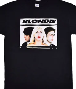 Best Blondie Hot Lips Black T-Shirt T-Shirt | Blondie