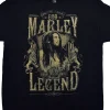 Discount Bob Marley Rebel Legends Black T-Shirt T-Shirt | Rastafari Art