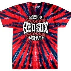 Fashion Boston Red Sox Burst Tie-Dye T-Shirt T-Shirt | Boston Red Sox