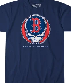 Best Boston Red Sox Steal Your Base Navy Athletic T-Shirt Athletic T-Shirt | Boston Red Sox