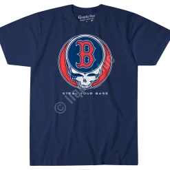 Best Boston Red Sox Steal Your Base Navy Athletic T-Shirt Athletic T-Shirt | Boston Red Sox