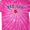 Best Boston Red Sox Youth Pink Spiral Tie-Dye T-Shirt Kids Youth | Boston Red Sox