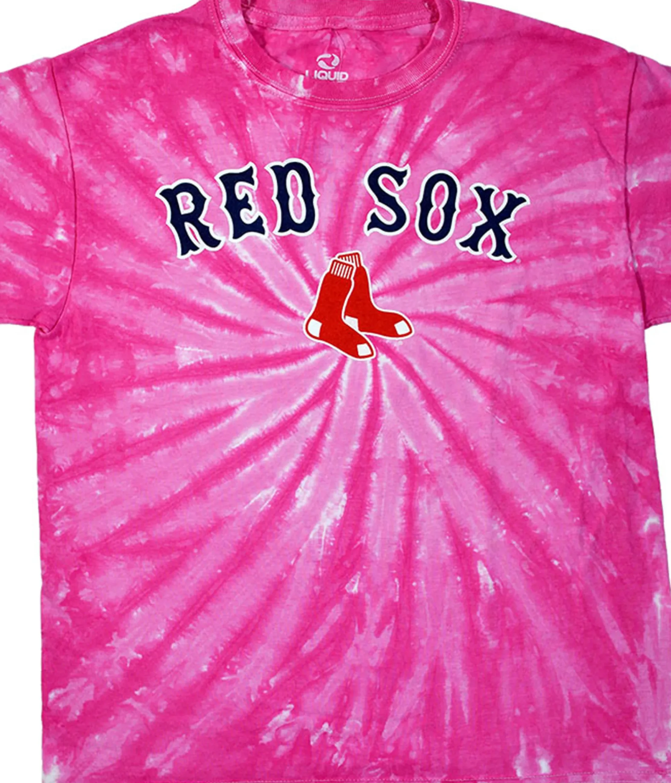 Best Boston Red Sox Youth Pink Spiral Tie-Dye T-Shirt Kids Youth | Boston Red Sox