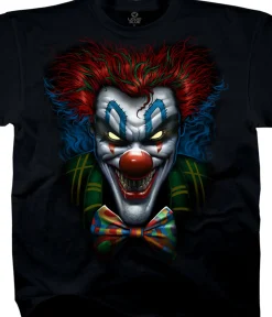 Discount Bow Tie Clown Black T-Shirt T-Shirt | Halloween