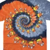 Clearance Candy Corn Spiral Tie-Dye T-Shirt T-Shirt | Halloween