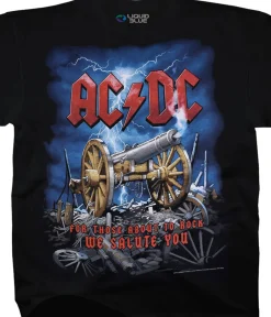 Best Cannon Carnage Black T-Shirt T-Shirt | Ac-Dc