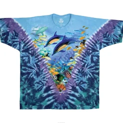 Discount Caribbean Treasure Tie-Dye T-Shirt T-Shirt | Aquatic