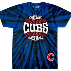 Discount Chicago Cubs Burst Tie-Dye T-Shirt T-Shirt | Chicago Cubs