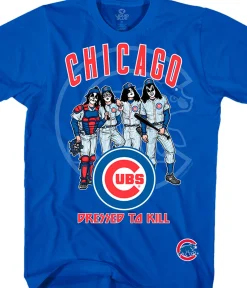 New Chicago Cubs Dressed to Kill Blue T-Shirt T-Shirt | Chicago Cubs