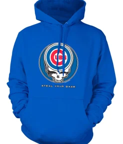 Outlet Chicago Cubs Steal Your Base Blue Hoodie Hoodie | Chicago Cubs