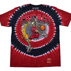New Chicago Dunker Basketball Skeleton Tie-Dye T-Shirt T-Shirt | Basketball