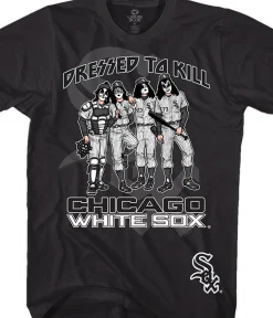 Sale Chicago White Sox Dressed to Kill Black T-Shirt T-Shirt | Chicago White Sox